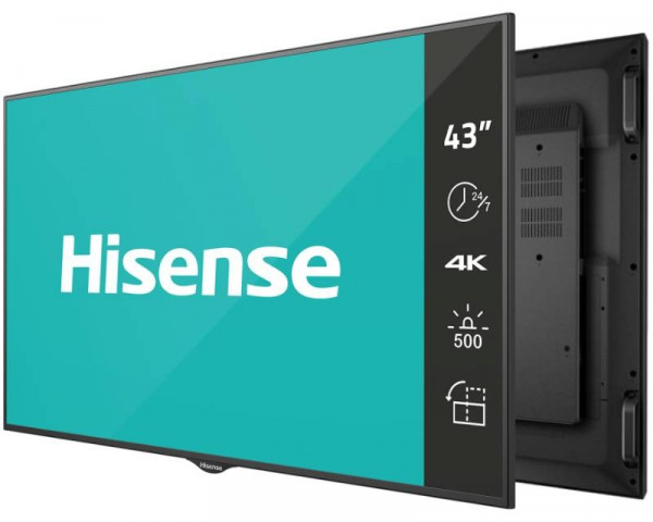 HISENSE 43 inča 43BM66AE 4K UHD 500 nita Digital Signage Display - 247 Operation