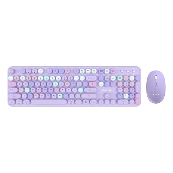 Tastatura i mis Aula AC306 Purple combo, 2.4G