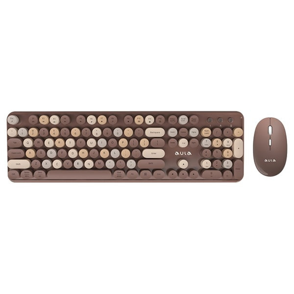 Tastatura i mis Aula AC306 Brown combo, 2.4G